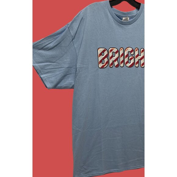 Delta Pro Weight- Men's Adults Short Sleeves T-Shirt -Graphic Tee-Light Blue-XXL - Picture 12 of 13